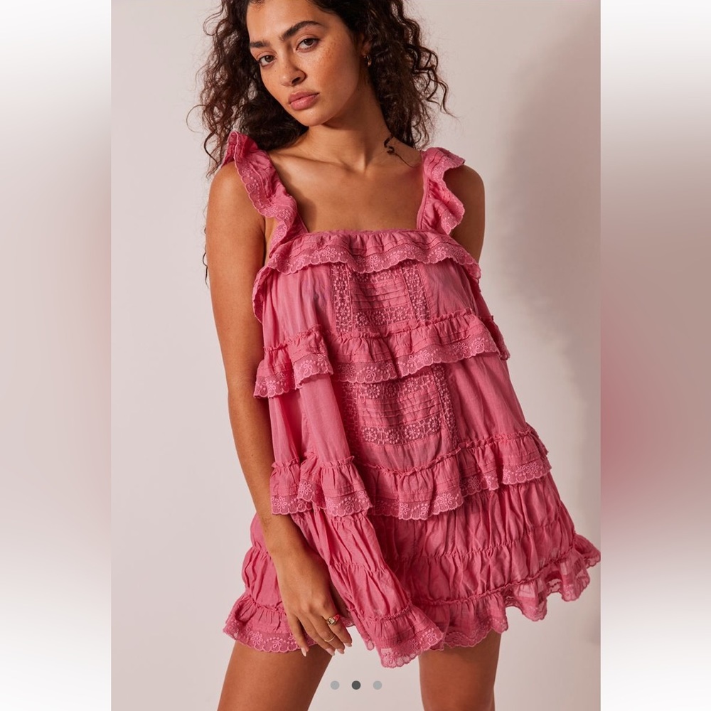 free people tiered and true romper